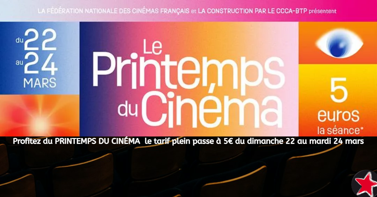 le printemps du cinéma 2026