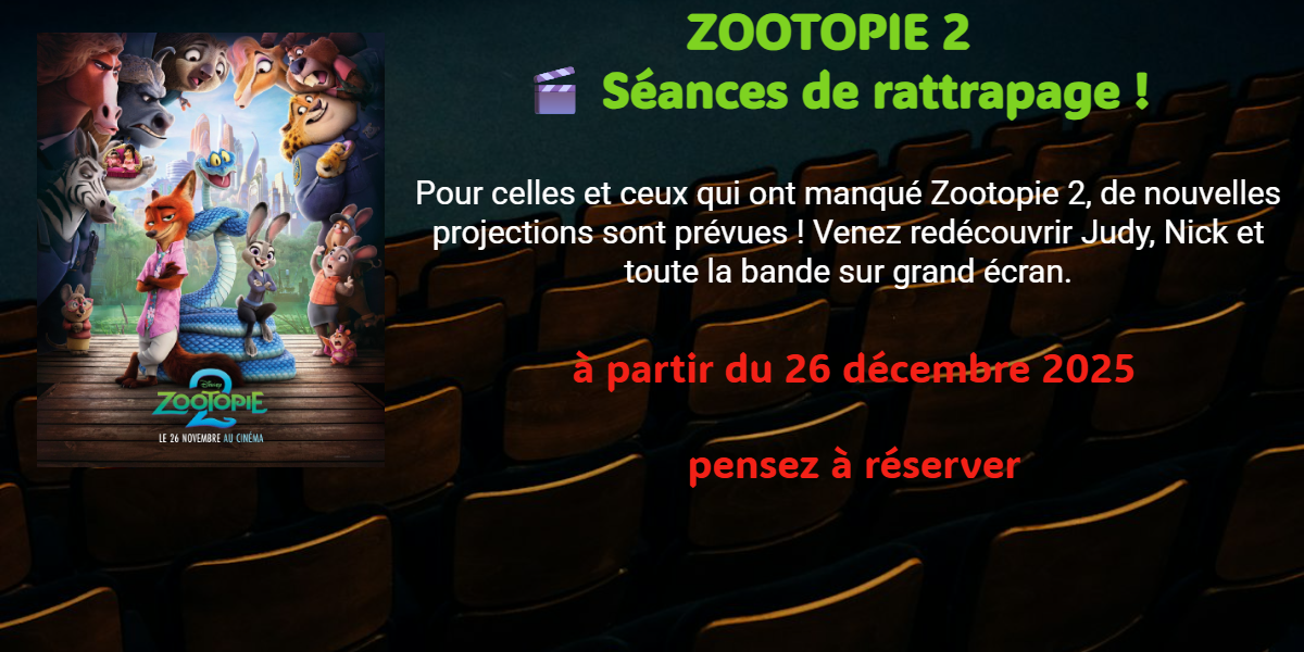 zootopie séance rattrapage