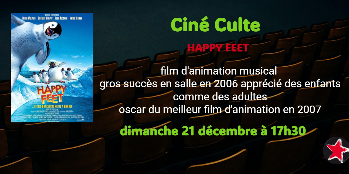 CINE CULTE DECEMBRE HAPPY FEET
